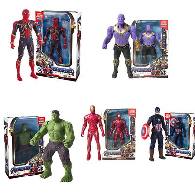 Marvel Animation Playthings, Spider Man, Hulk, Iron Man, POLYVINYL CHLORIDE Activity Connecting, Figure Collection Line Luminous Miniatures, 2024