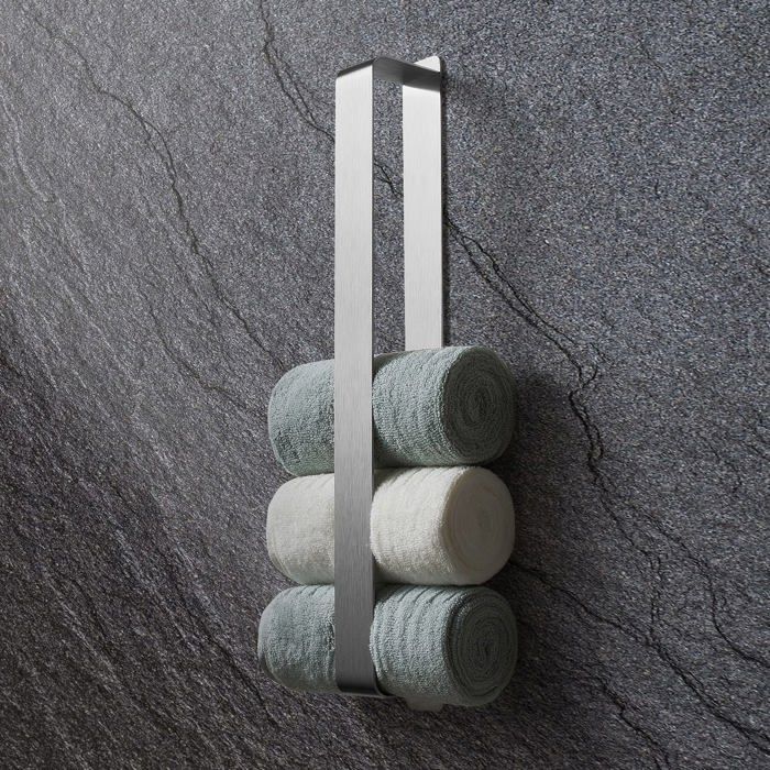 Porte-serviettes - YINTAR - Sudeery - Acier Inoxydable - Fixation Autocollante - 42 cm