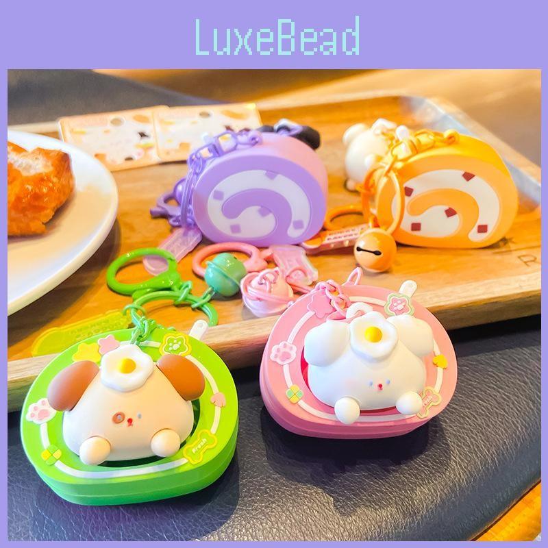 Dog Poached Egg Keychain Backpack Pendant Cartoon Bag Decoration Kids Gifts