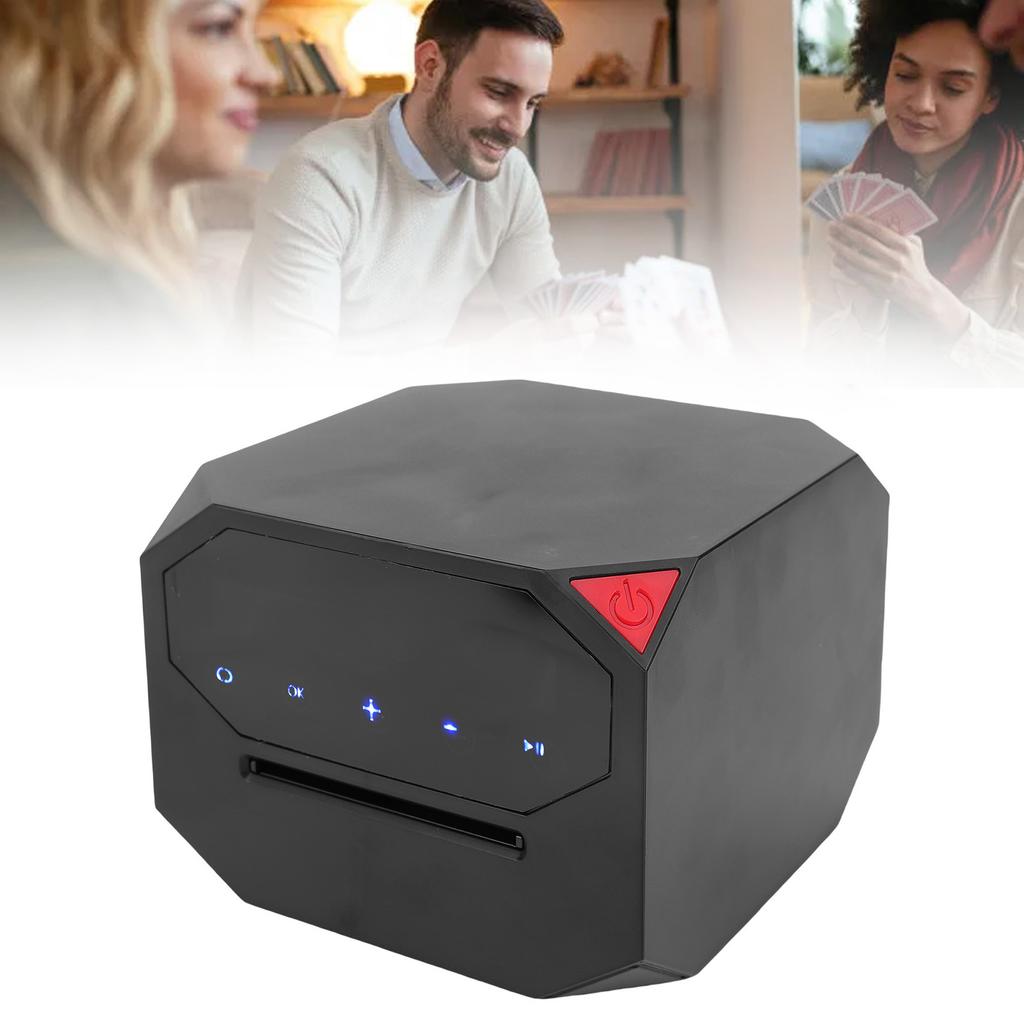 Automatic Card Deal  Machine for 1-2 Decks 8 Play s 360 Degree Rotatable USB Rechargeable Portable Dealing for Texas Holdem Pok