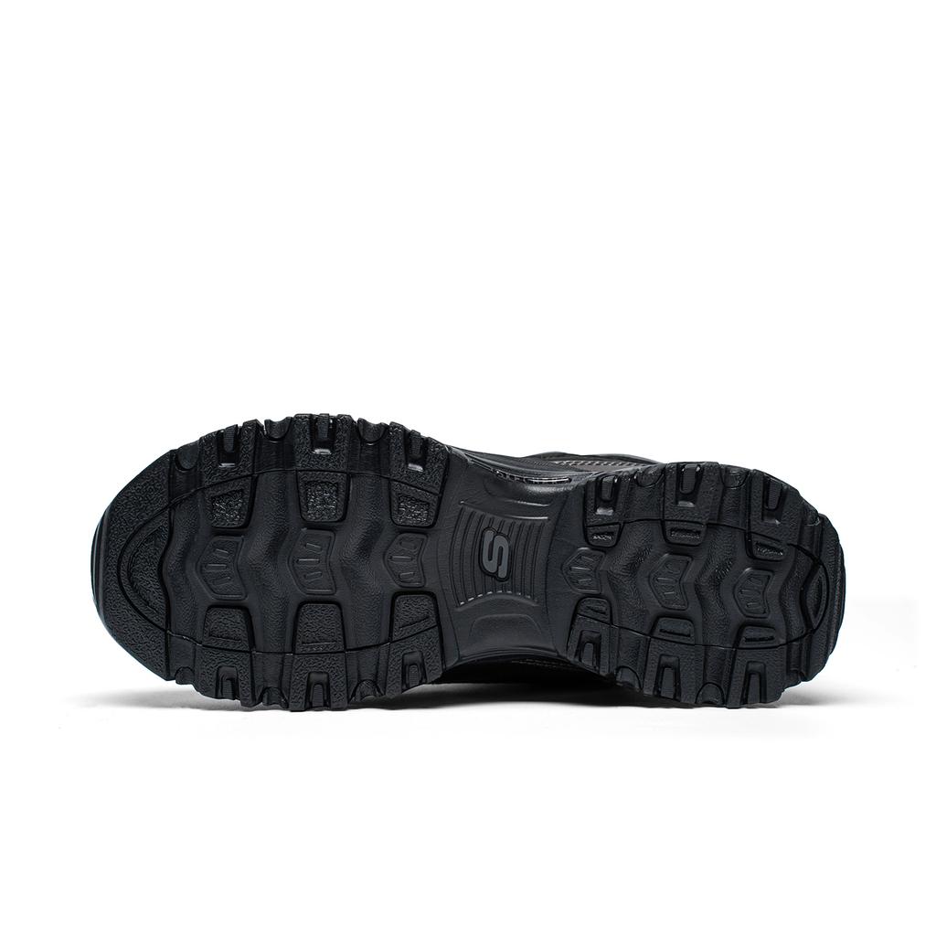 Skechers DLites Fabric Synthetic Leather Comfortable Lightweight Shock Absorbing Wear Resistant Warm Non Slip Mid Top Dad Shoes 169077-BBK