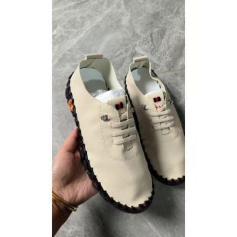 Hand-stitched Bag Fashionable Single Shoes with Soft Soles Casual Women's One-foot Lazy Shoes