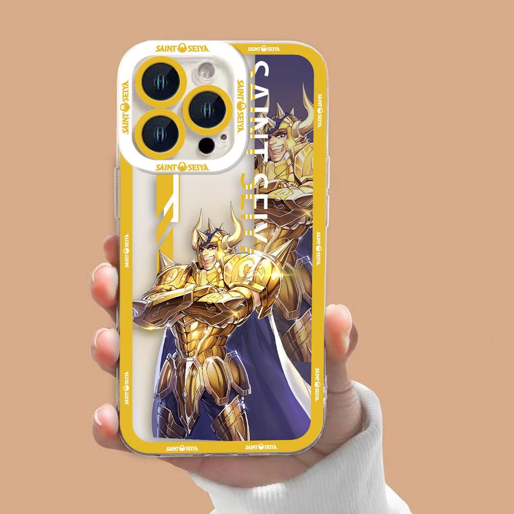 Anime S-Saint S-Seiya Clear Phone Case For Samsung Galaxy S26 S25 S24 S23 S22 S21 S20 FE PLUS ULTRA EDGE Silicone Case Shell