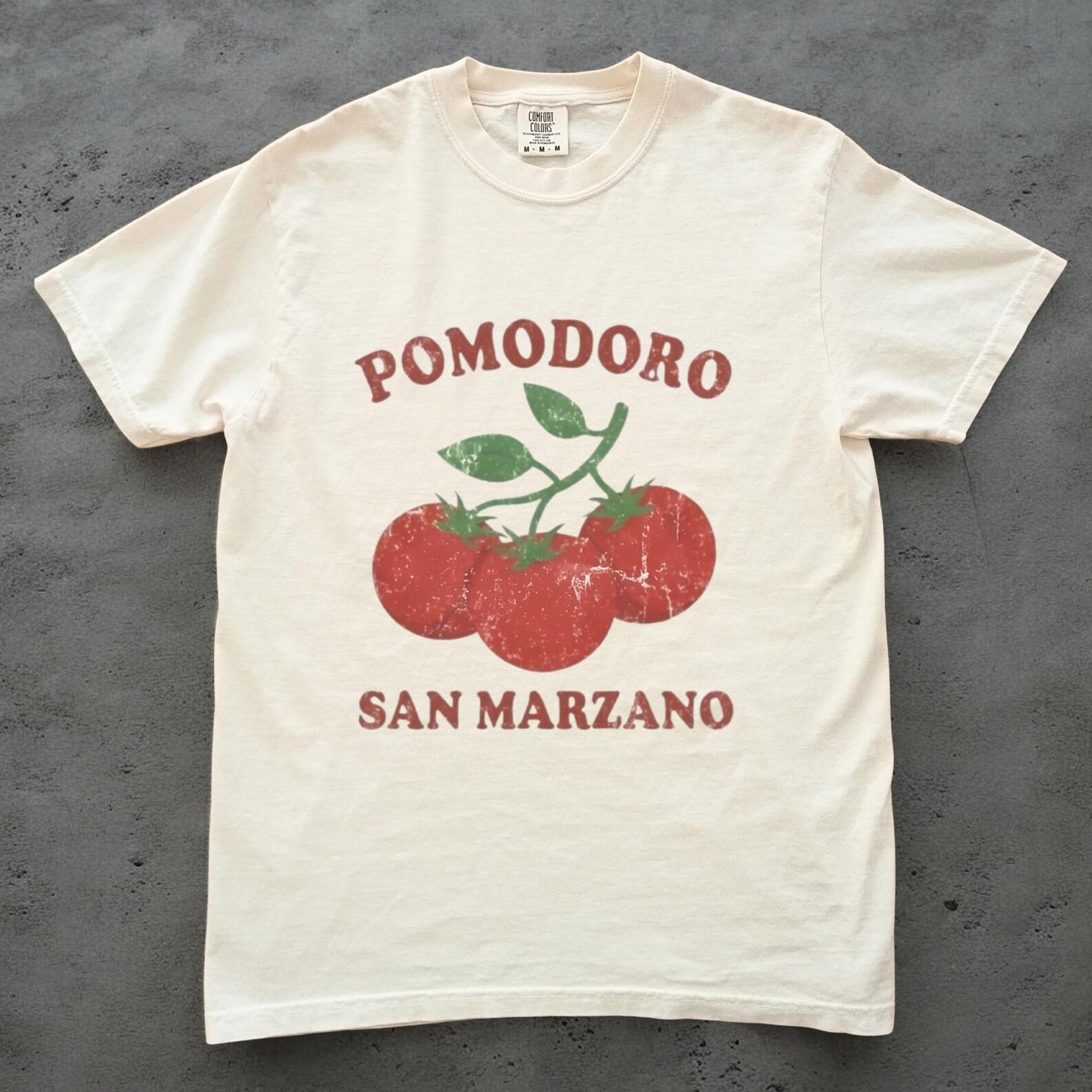 Pomodoro San Marzano Shirt, Italian Tomato Graphic Tee, Vintage Tomato Shirt, Gardener Foodie Comfort Colors T shirt L