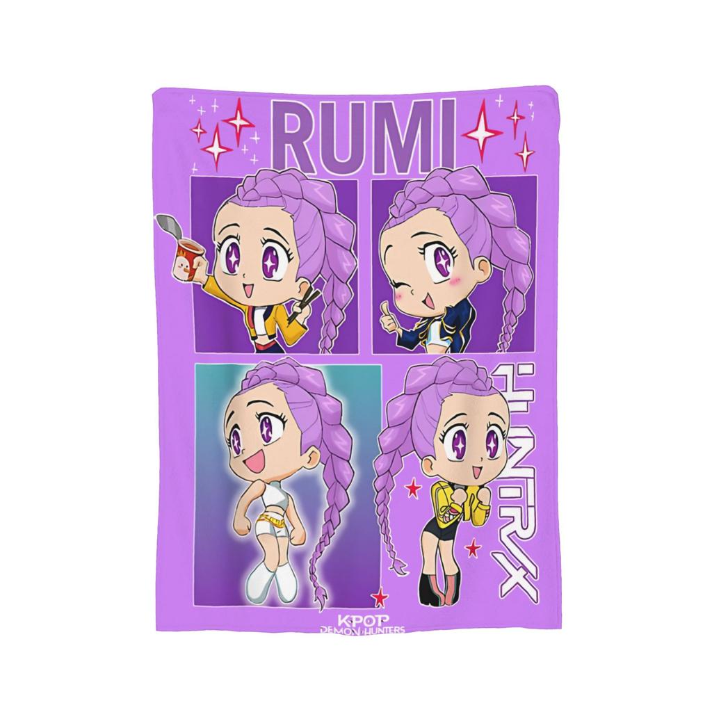 Jinu K-Kpop D-Demon H-Hunters Blanket Cover  Flannel Throw Blankets Summer Air Conditioning Portable Soft Warm Bedsprea,