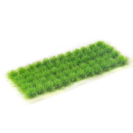 Static Grass Tuft 1:12 Scale Mini Bushy Lowland Shrubs Model Kit Miniature Artificial Grass for DIY Train Landscape Railroad Scenery Gaming Terrain
