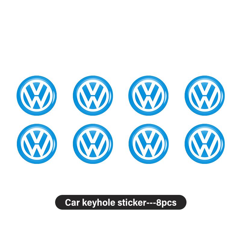 2026 Hot Valve Stems Caps 14mm Car Emblem Key Sticker Remote Control Key Logo Decal For Volkswagen VW Golf 4 5 6 7 Polo Jetta Sagitar Mag ET1