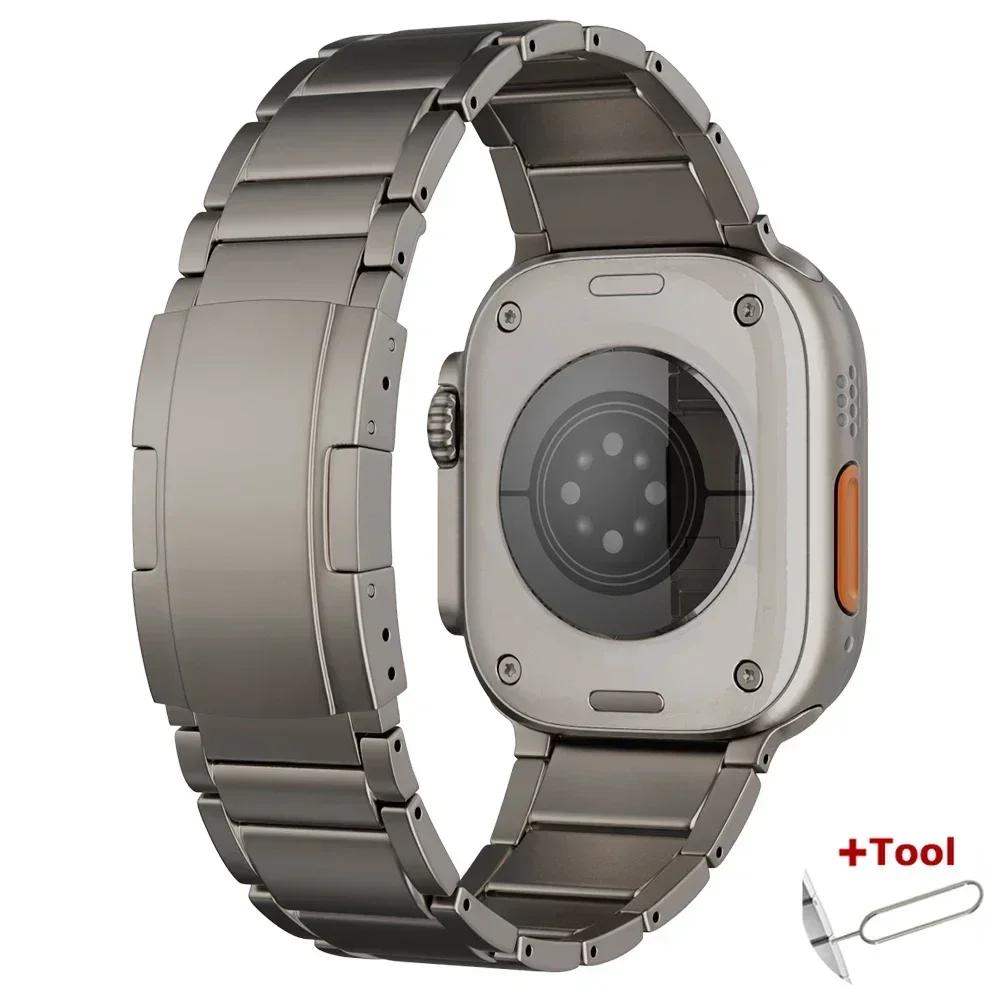 Titanium Business Strap for Apple Watch Series 11 46mm Ultra 3 2 49mm Band 45mm 44mm Luxury Correa for IWatch 9 8 7 6 Se 5 41mm