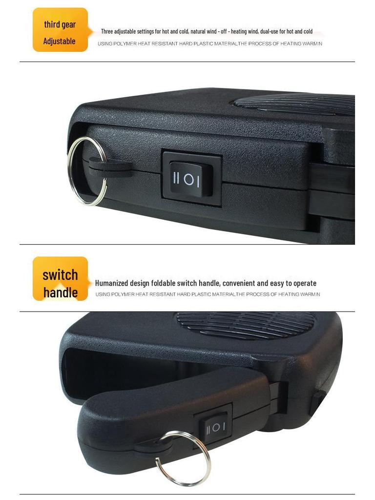 12V/24V Car Heater & Fan: Vehicle-Mounted Cold/Warm Air Defroster for Truck Heating