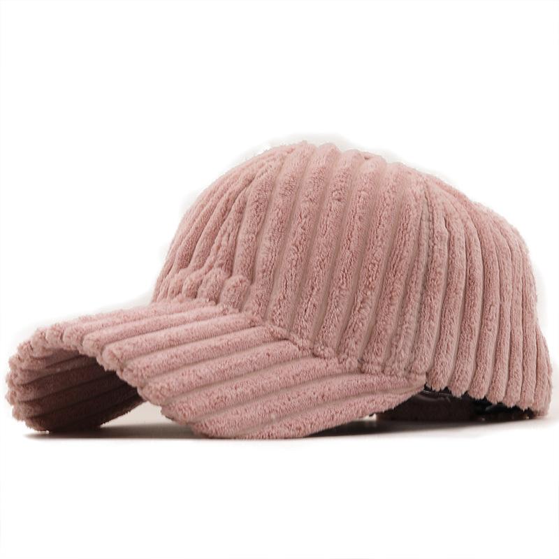 CNTANG New Winter Corduroy Baseball Cap Fashion Solid Color Women Sun Hat Lady Outdoor Leisure Warm Girls Spring Plush Caps