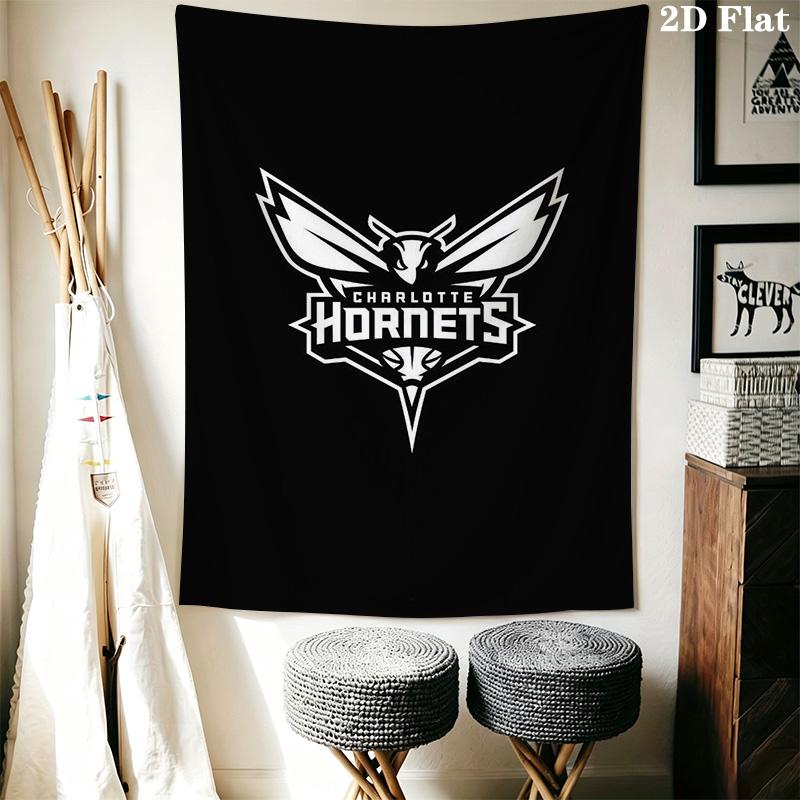 Charlotte Hornets Logo Print Bedding 1 Duvet Cover 2 Pillowcase Without Core Duvet Cover And Pillowcase Christmas Birthday Gift Bedding Set