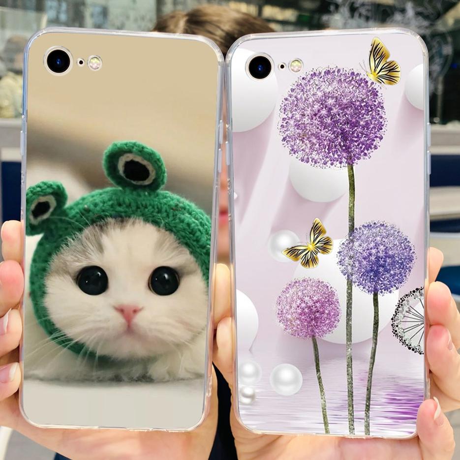 For Apple iPhone SE 2020 Case Stylish Painted Cover Soft Silicone Phone Case For iPHone SE 2022 iPhoneSE 2020 Back Covers Bumper