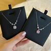 S925 Sterling Silver Small Square Sugar Necklace - Luxury Clavicle Chain Gift for Women
