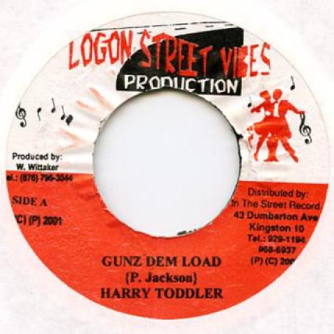 

7-дюймовая пластинка HARRY TODDLER - Gunz Dem Load Log On Street V 2001 Ямайка Регги, Ска и Даб