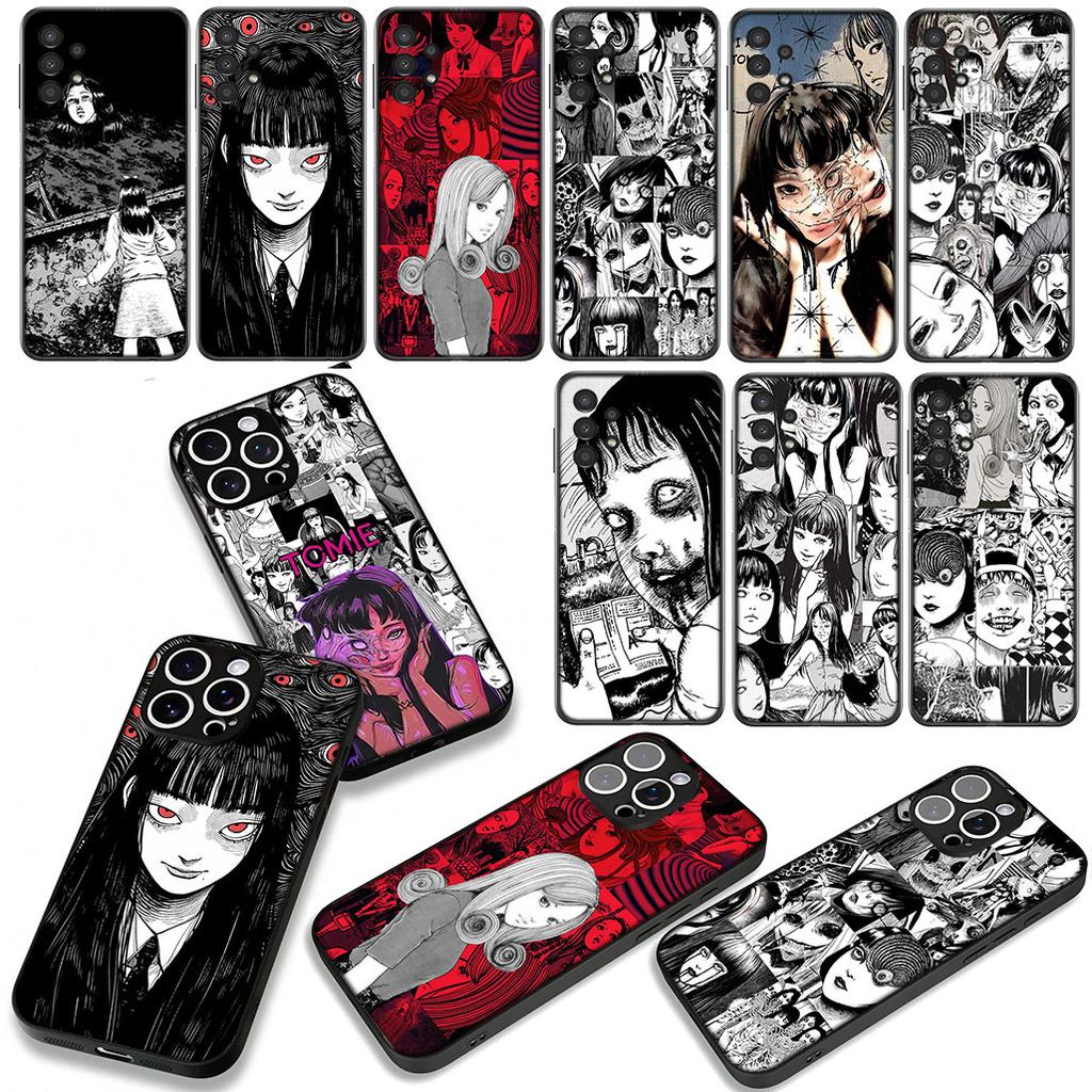 For Samsung Galaxy A36 A17 A26 A07 A35 A54 A53 A13 A33 A34 S8 S9 S20 S21 FE S10 Plus Phone Cover Case Junji Tomie Ito Poster