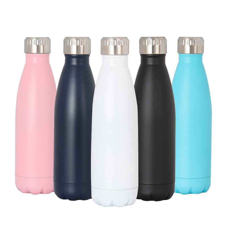 Portable  Large Capacity  Thermos Cup 500ml Vacuum Flasks Portable Stainless Steel Thermos Cup Water Bottle Travel Tea Mug Office Thermos Cup