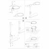 Adjustable Height Extender Embroidery Hoop Stand Cross Stitch Ring Frame  For Needlework