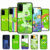 Popular D-Duolingo Green Owl Phone Case For Samsung S 24 Fe 25 Ultra Plus 20 Lite 21 30 22 23 24 22 Ultra 5G Fundas