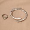 2/3 Stück Punk Wassertropfen Torques Choker Halskette Verstellbare Ringe Party Grunge Schmuckset Braut