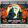 Party Backdrop Halloween Flat Banners Spooky Grim Reaper Haunted House Pumpkins Event Photo Background Front Door Decor