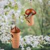3 Pack Wooden Hummingbird House for Outside Hanging Humming Bird Nest Garden Gifts Window Decoration for Nature Lovers