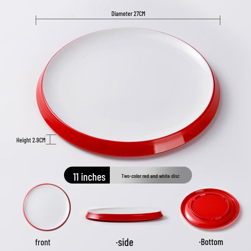 

Nordic Style Melamine Round Dinner Plate