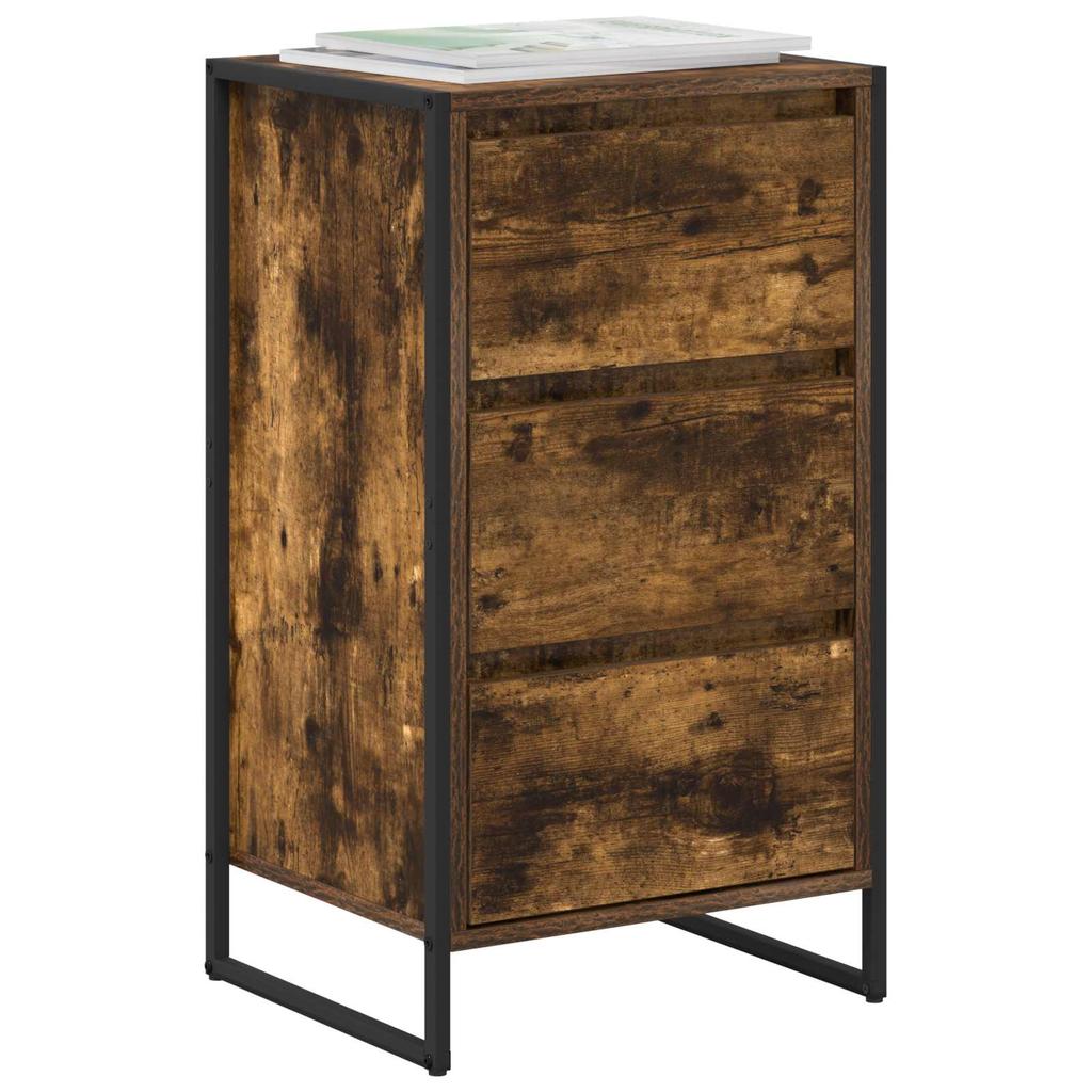 Sideboard Smoked Oak 42 X 36 X 75.5 Cm Particleboard