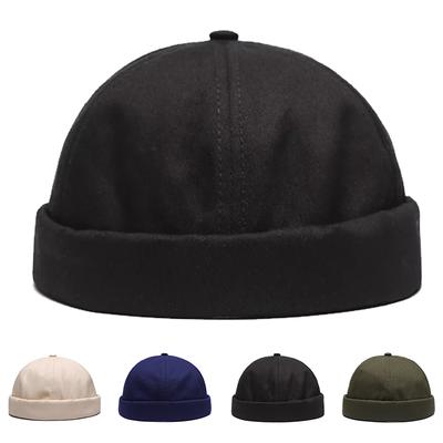 Casquettes de propriétaire unies pour hommes Chapeaux Melon Printemps et Automne Chapeau Hip Hop Littéraire Casquette de Peintre