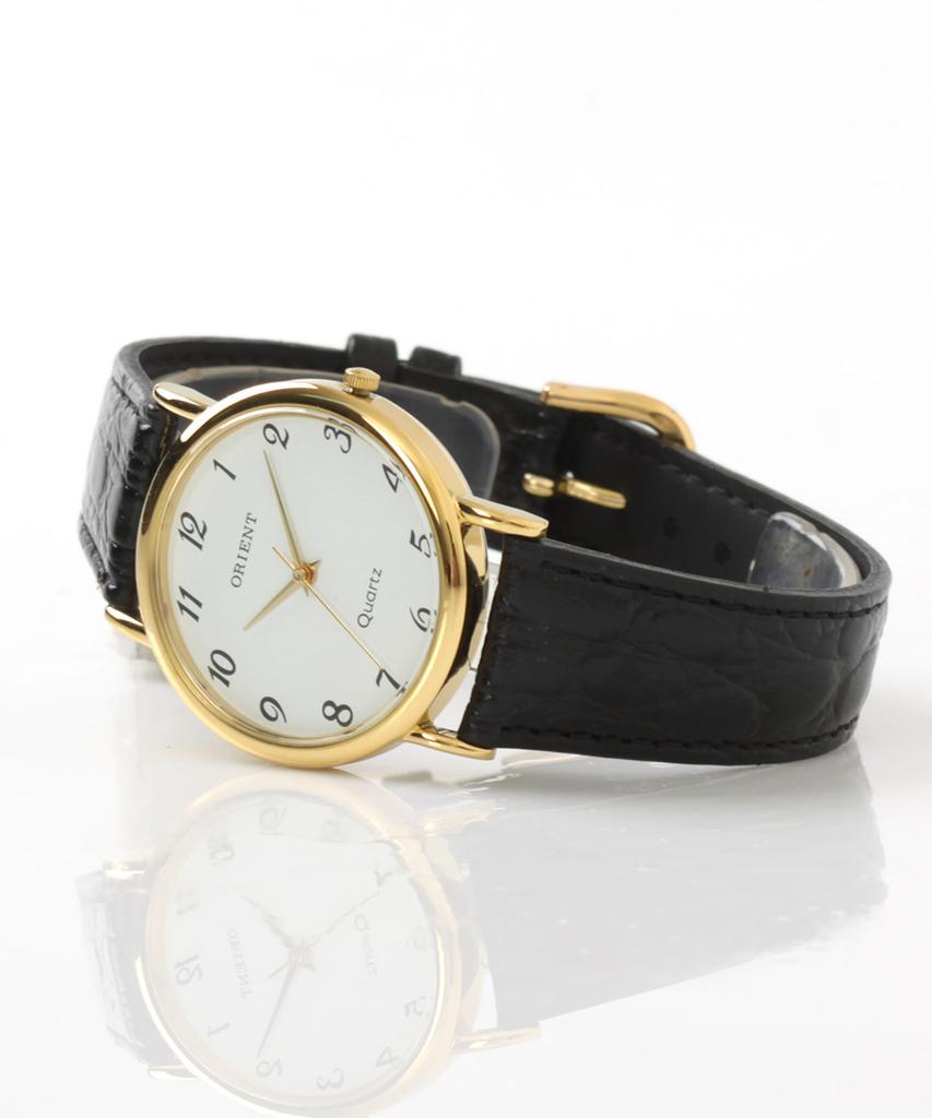 Olienteu Korean-Made Men'S Leather Band Wristwatch Ss658_Wh_Ar