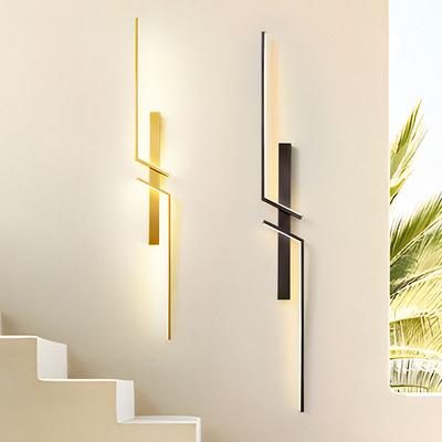Moderne LED-Wandleuchten Schwarz Gold Innenwandleuchten Für Schlafzimmer Wohnzimmer Innenwandleuchter Beleuchtungskörper Flur