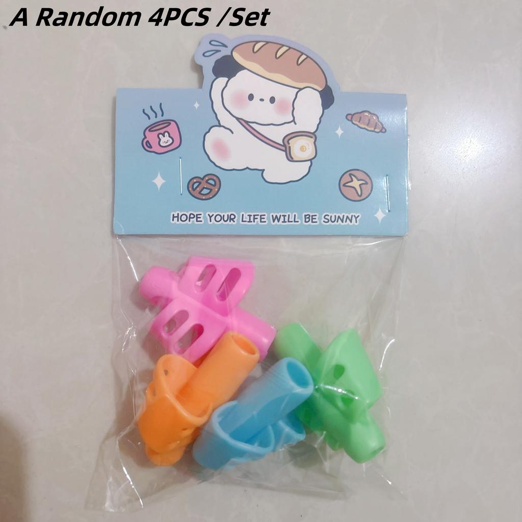 Children Writing Pencil Pan Holder Kids Learning Practise Silicone Pen Aid Grip Posture Correction Device for Students