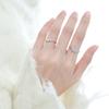 Moonlight Cubic Zirconia Adjustable Ring - Women's Fashionable Light Luxury Index Finger Jewelry