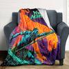 Name Custom Avatar Print Flannel Blanket High Quality Warm Comfortable Cover for All Seasons Perfect for Gifts Home Decor
