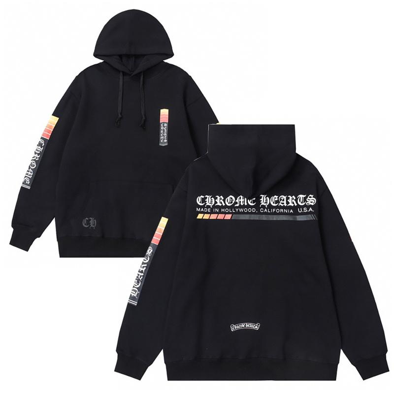 824 CHROME HEARTS 2025 Autumn and Winter New Plus Size Classic Style Logo Hooded Sweatshirt, Suitable for Couples To Wear