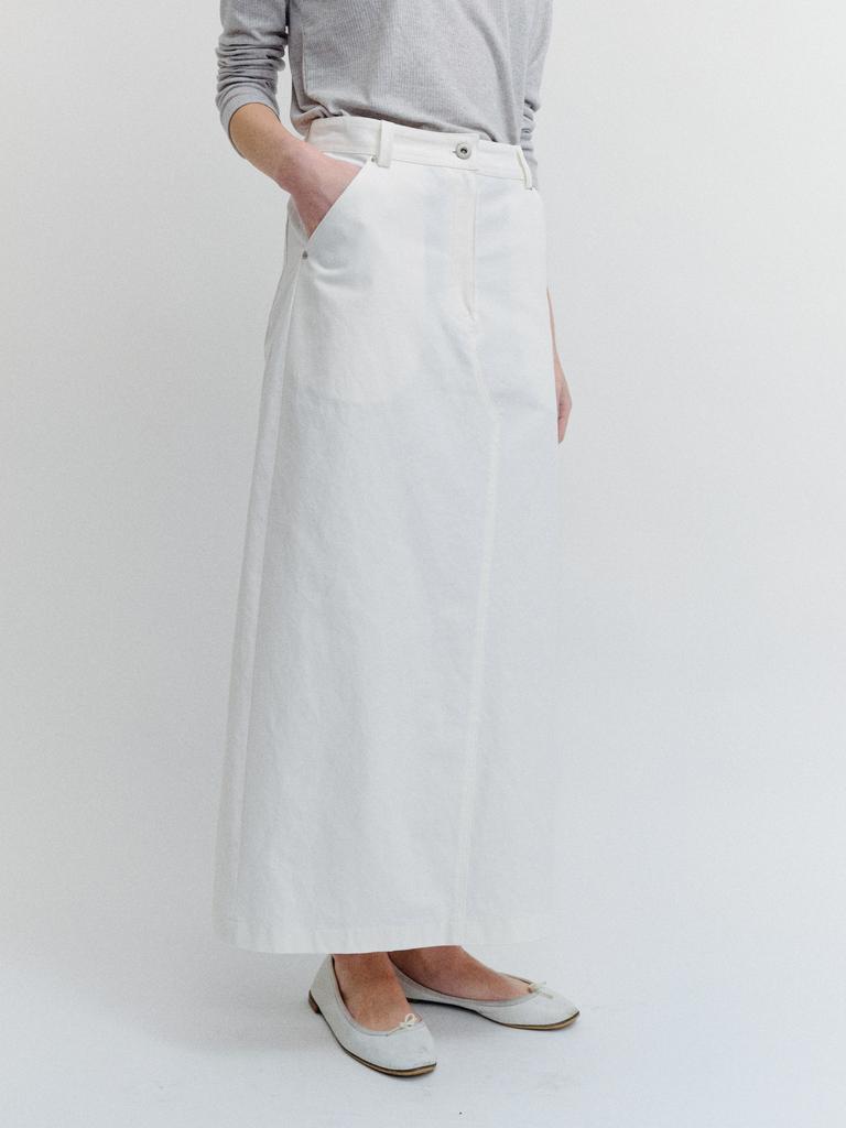 Tollo Classic Long Skirt (White)