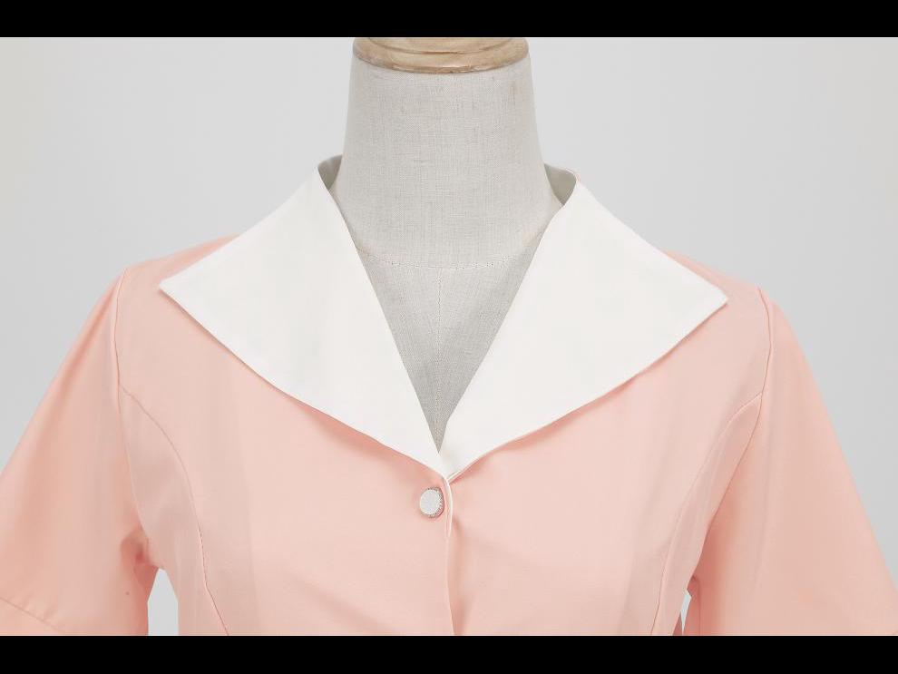 Vestido de festa retrô com decote em V e manga curta, estilo anos 50, cor sólida, 2022