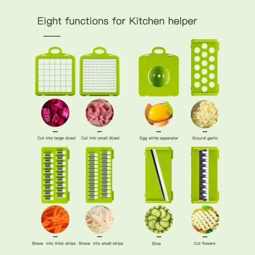 Vegetable Chopper Dicer Mandoline Slicer - Food Chopper Vegetable Spiralizer Vegetable Slicer - Onion Chopper Salad Chopper Vegetable Chopper Vegetabl