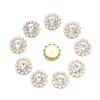 10 BUC Buton Perlă Butoni cu Strasuri Sclipitori Rochie de Mireasă Cristal Îmbrăcăminte Cusut Accesorii Pălărie Buton Perlă Ace de Păr Perlă