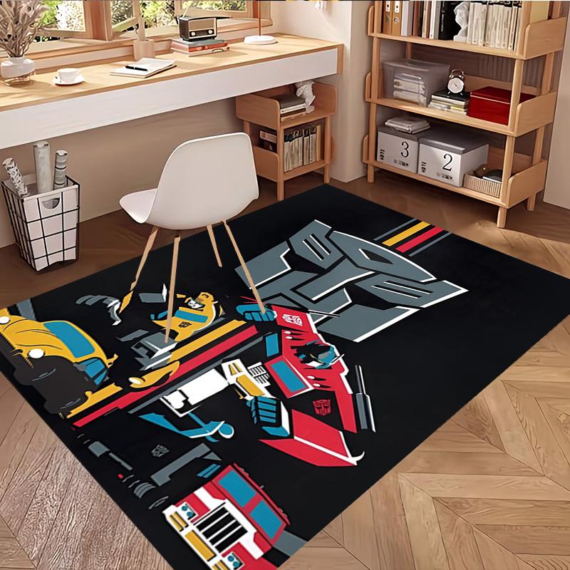 Transformers Print Rug, Washable Floor Carpet, For Entryway Dorm Laundry Room Office Study, Home Decor Birthday Christmas Gift
