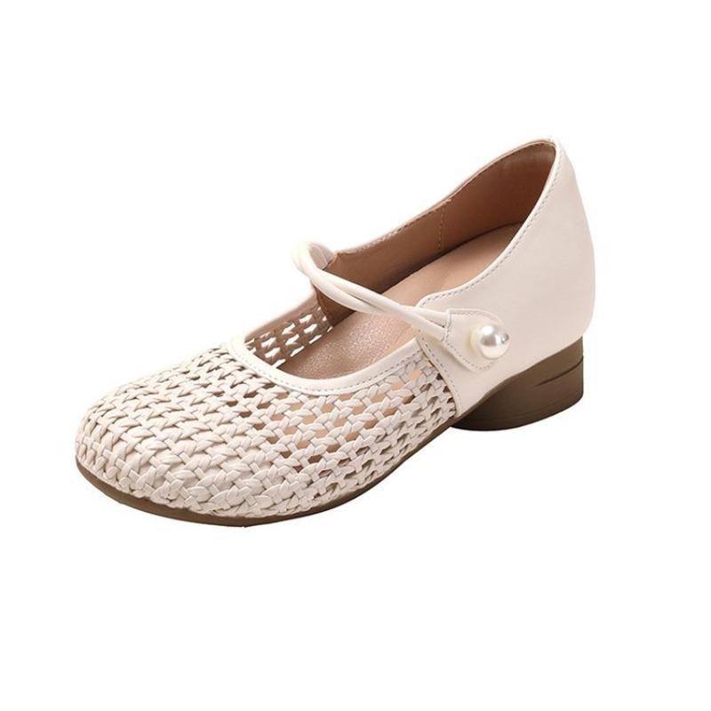 Retro New Style Versatile Women's Shoes - Breathable Single Shoes