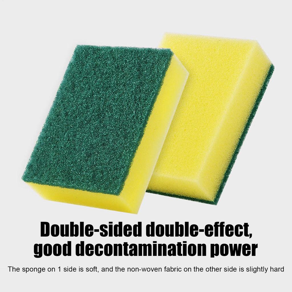 Dish Sponges Kitchen Non-Scratch Kitchen Sponges for Cleaning Reusable Scrubbing Pads Brush Cleaning Tools for Home Bathroom