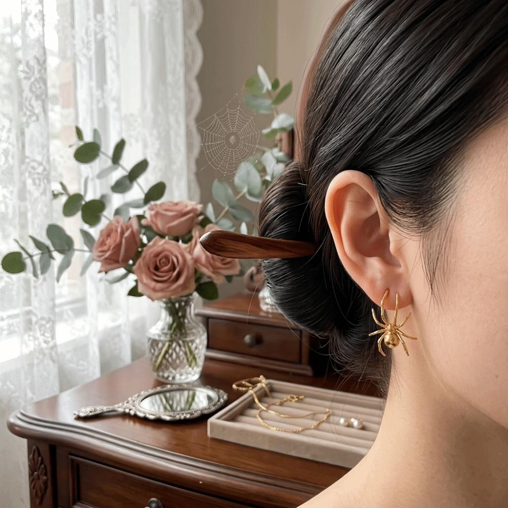 Vintage Spider Earrings Creative Ladies' Jewelry Versatile Drop Earrings  Casual