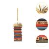 Book Christmas Tree Decoration Party Favors Home Decoration Stack of Books Pendant for Yard Festivals Wall Shelves Holiday
