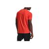 Under Armour Logo Print Solid Color Running Crew Neck Short Sleeve T-Shirt Men Tops Orange 1361928-860
