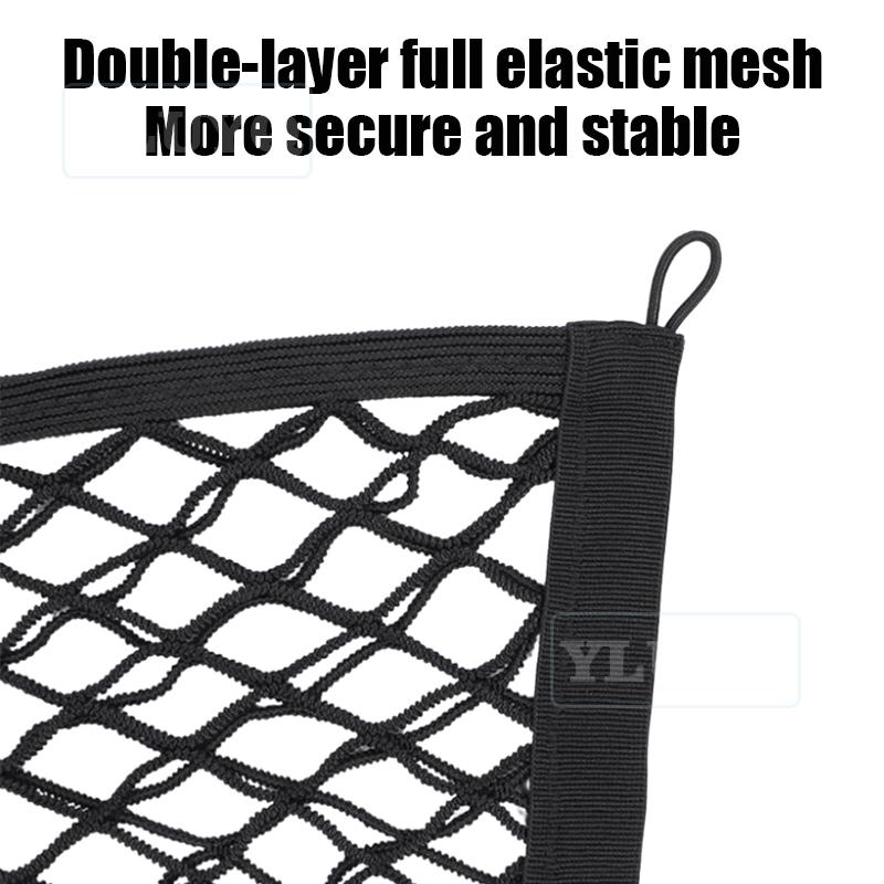 Trunk Net Pocket for Genesis GV70 2020-2025 Car Trunk Luggage Fixing Net Elastic Nylon Anti-Slip Car Interior Accessories