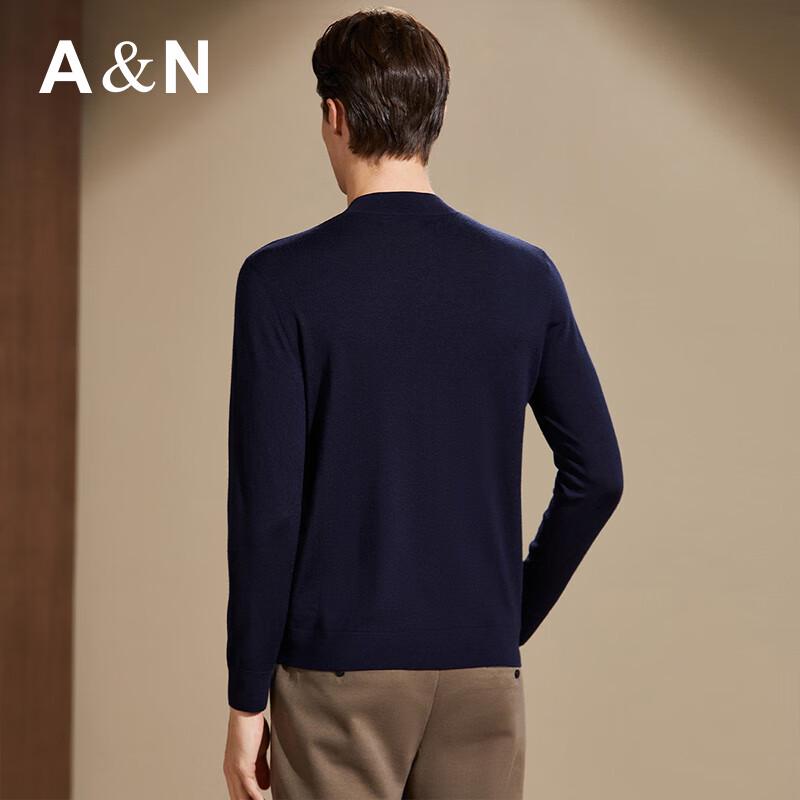 Antonio Men's 100% Cashmere Semi-High Collar Sweater
