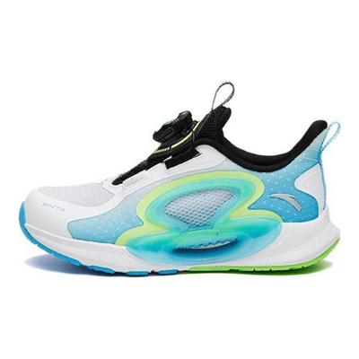 Monatlicher Sporttest Rutschfest Abriebfest Low-Top Kinder Laufschuhe Kinder Sneaker Weiß Blau Grün 312329905H-2