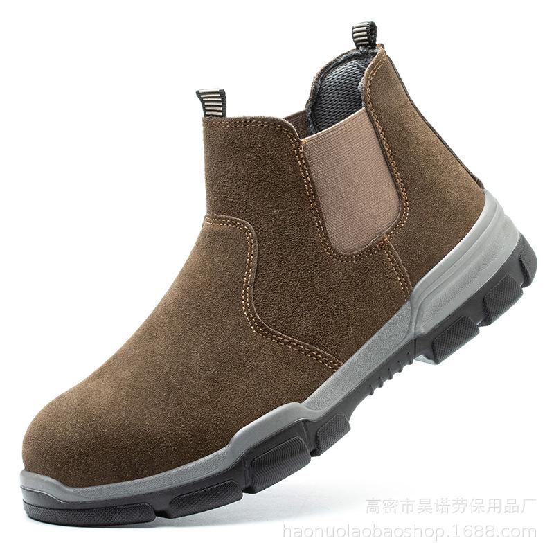 

Обувь сварщика стальная Baotou противоударные, ударопрочные, огнестойкие, дышащие цветочные туфли для страхования труда 45