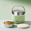 304 Stainless Steel Insulated Lunch Bucket with Spoon Vacuum Pot Durable Thermos Food Jar  Soup