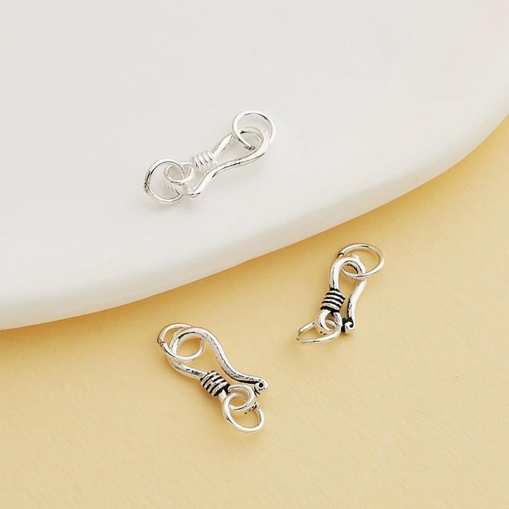 1PC S Hook Clasp Eye Fish with Closed Jump Ring for DIY Necklace Bracelet Jewelry Making Components Findings
